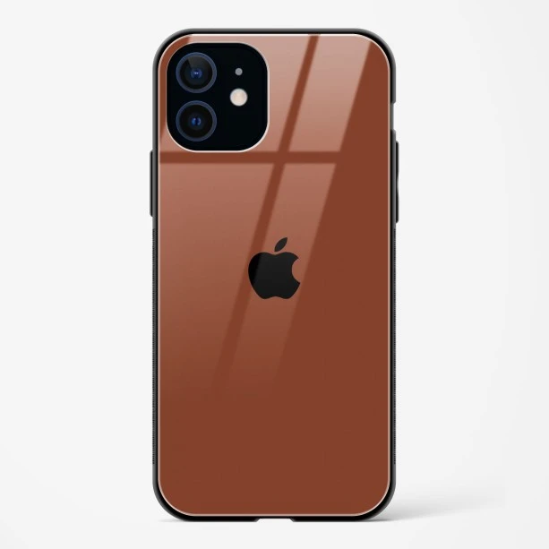 Brown Glass Case for iPhone 12 Mini