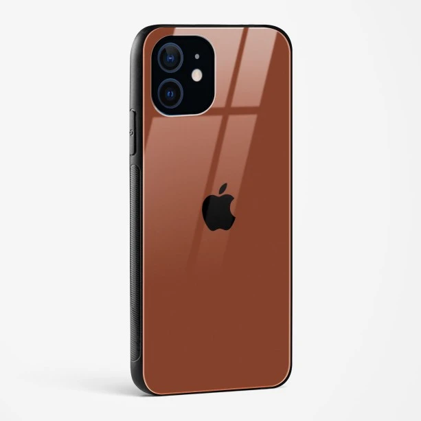Brown Glass Case for iPhone 12 Mini