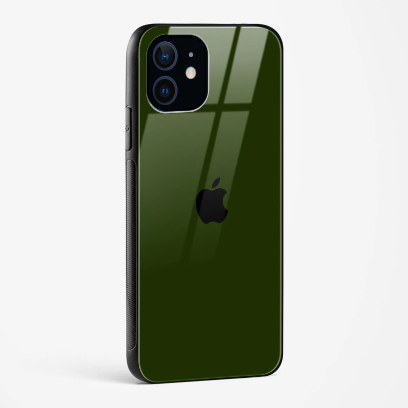 Dark Green Glass Case for iPhone 12 Mini