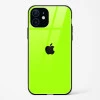 Neon Green Glass Case for iPhone 12 Mini