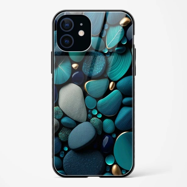 Pebble Design Glass Case for iPhone 12 Mini