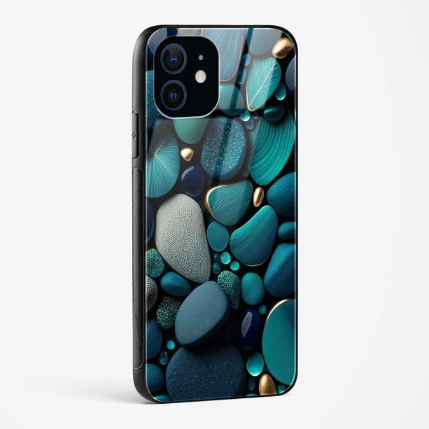Pebble Design Glass Case for iPhone 12 Mini