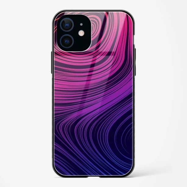 Spiral Design Glass Case for iPhone 12 Mini