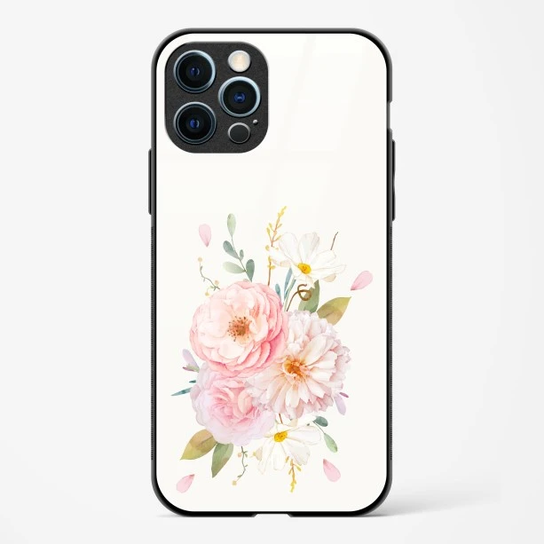 Flower Design Abstract 2 Glass Case Phone Cover For iPhone 12 Pro
