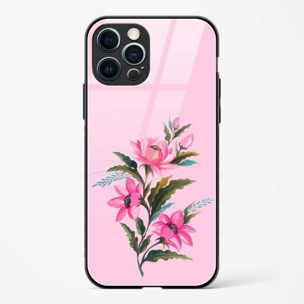 Flower Design Abstract 4 Glass Case Phone Cover For iPhone 12 Pro