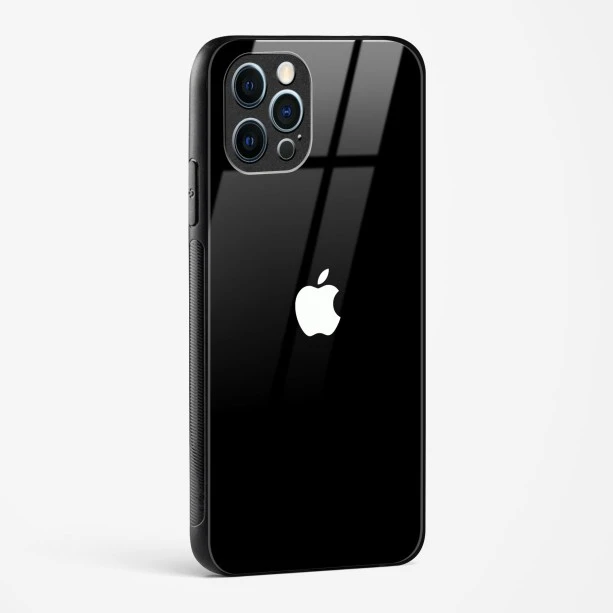 Rich Black Glossy Glass Case for iPhone 12 Pro