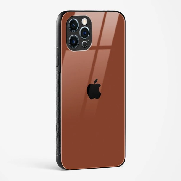 Brown Glass Case for iPhone 12 Pro