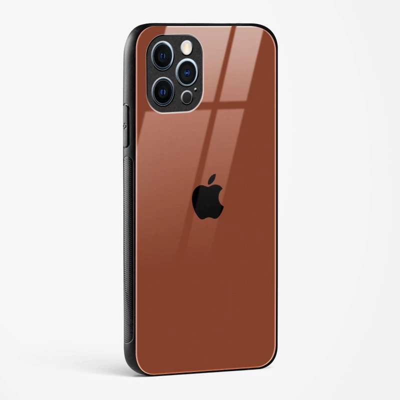 Brown Glass Case for iPhone 12 Pro