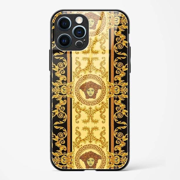 Versace Design Glass Case for iPhone 12 Pro