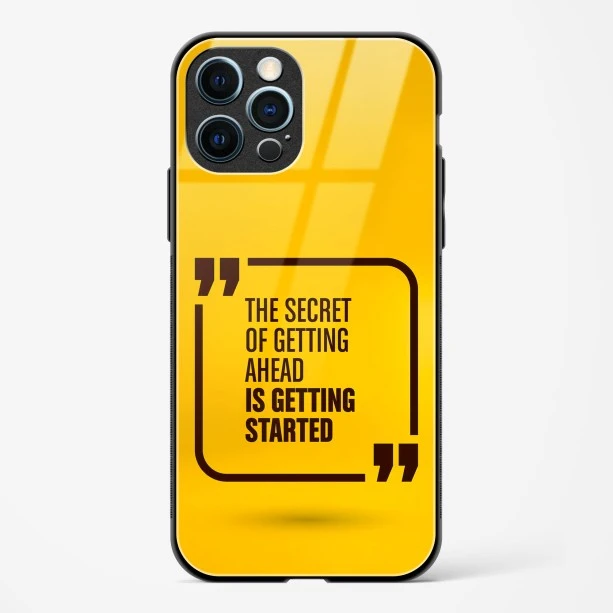 Get Started Glass Case Phone Cover For iPhone 12 Pro Max