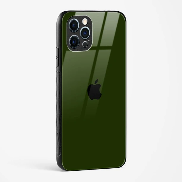Dark Green Glass Case for iPhone 12 Pro Max