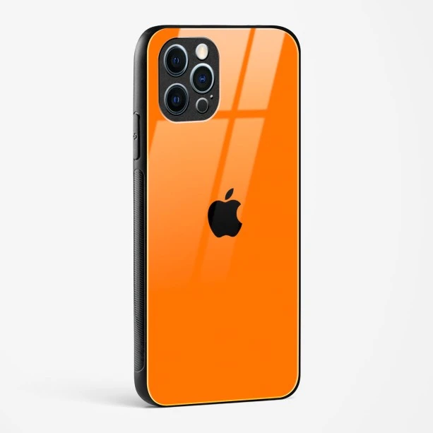 Orange Glass Case for iPhone 12 Pro Max