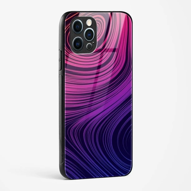 Spiral Design Glass Case for iPhone 12 Pro Max