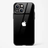 Rich Black Glossy Glass Case for iPhone 13