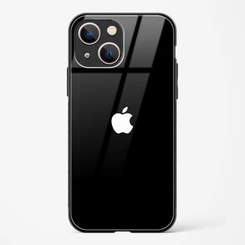 Rich Black Glossy Glass Case for iPhone 13