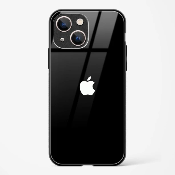 Rich Black Glossy Glass Case for iPhone 13