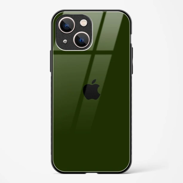 Dark Green Glass Case for iPhone 13