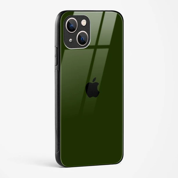 Dark Green Glass Case for iPhone 13