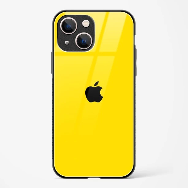 Yellow Glass Case for iPhone 13