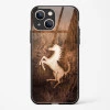 Ferrari Design Gold Glass Case for iPhone 13