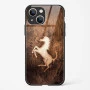 Ferrari Design Gold Glass Case for iPhone 13