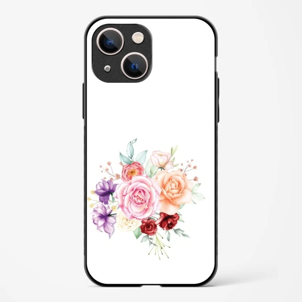 Flower Design Abstract 1 Glass Case Phone Cover For iPhone 13 Mini
