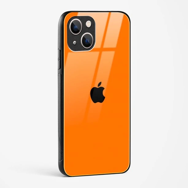 Orange Glass Case for iPhone 13 Mini
