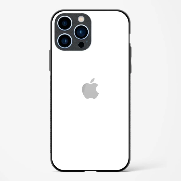 Pure White Glossy Glass Case for iPhone 13 Pro