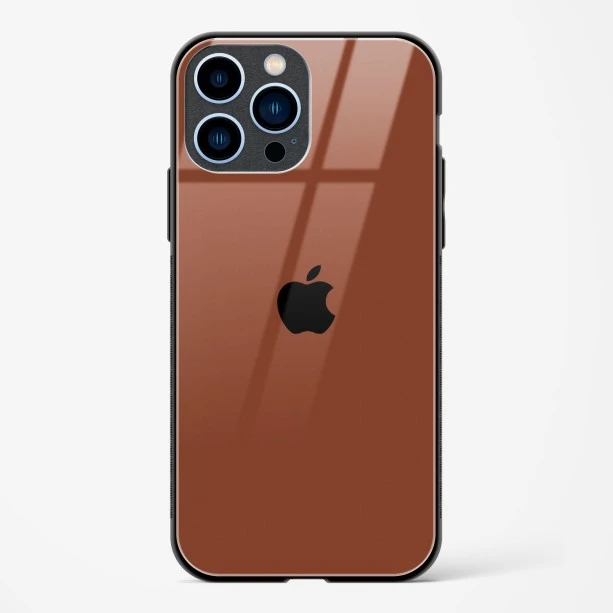 Brown Glass Case for iPhone 13 Pro