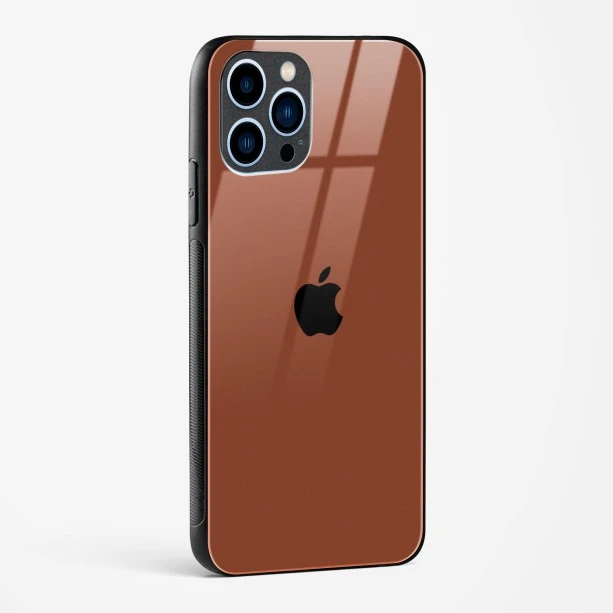 Brown Glass Case for iPhone 13 Pro