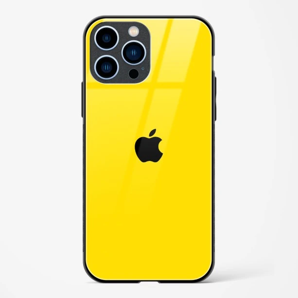 Yellow Glass Case for iPhone 13 Pro