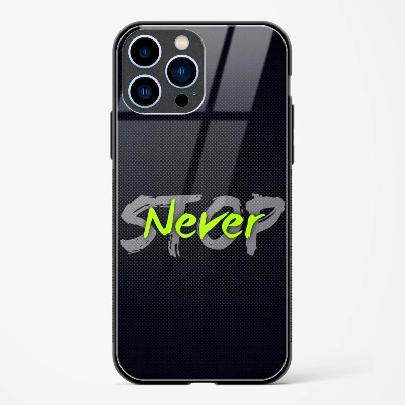 Stop Never Glass Case for iPhone 13 Pro