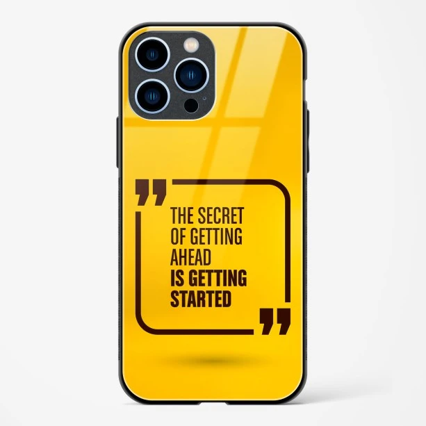 Get Started Glass Case Phone Cover For iPhone 13 Pro Max