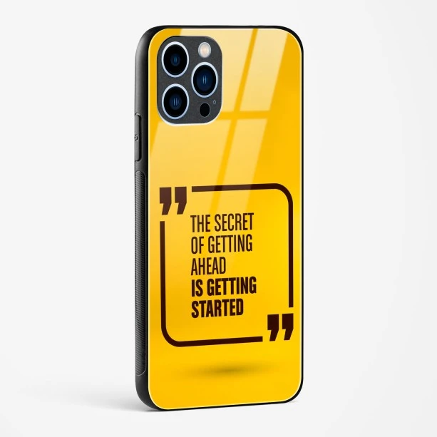 Get Started Glass Case Phone Cover For iPhone 13 Pro Max