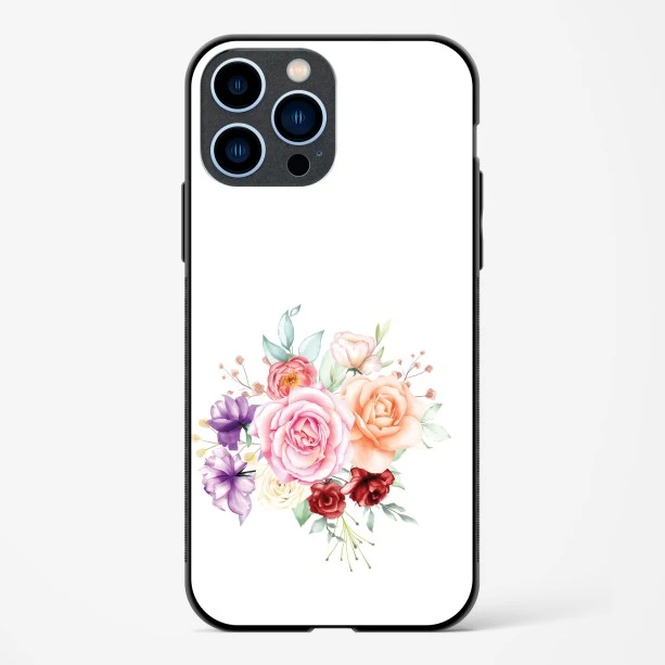 Flower Design Abstract 1 Glass Case Phone Cover For iPhone 13 Pro Max