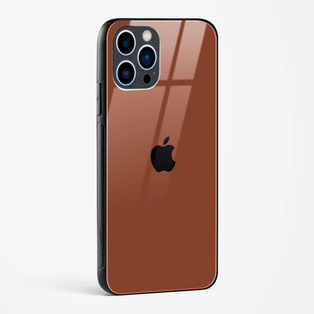 Brown Glass Case for iPhone 13 Pro Max