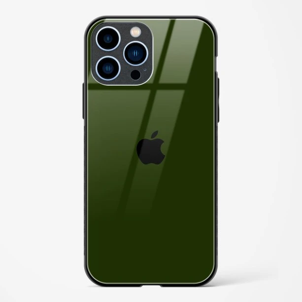 Dark Green Glass Case for iPhone 13 Pro Max