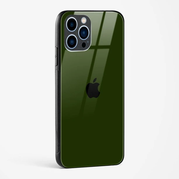 Dark Green Glass Case for iPhone 13 Pro Max