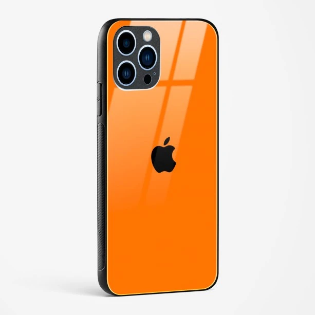 Orange Glass Case for iPhone 13 Pro Max