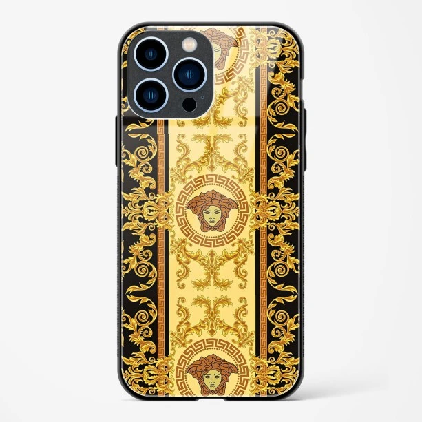 Versace Design Glass Case for iPhone 13 Pro Max