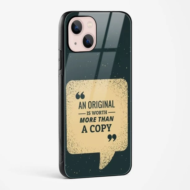 Original Is Worth Glass Case Phone Cover For iPhone 14