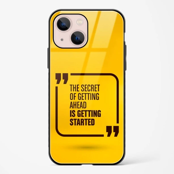 Get Started Glass Case Phone Cover For iPhone 14