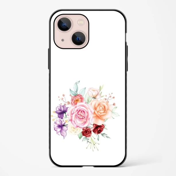 Flower Design Abstract 1 Glass Case Phone Cover For iPhone 15