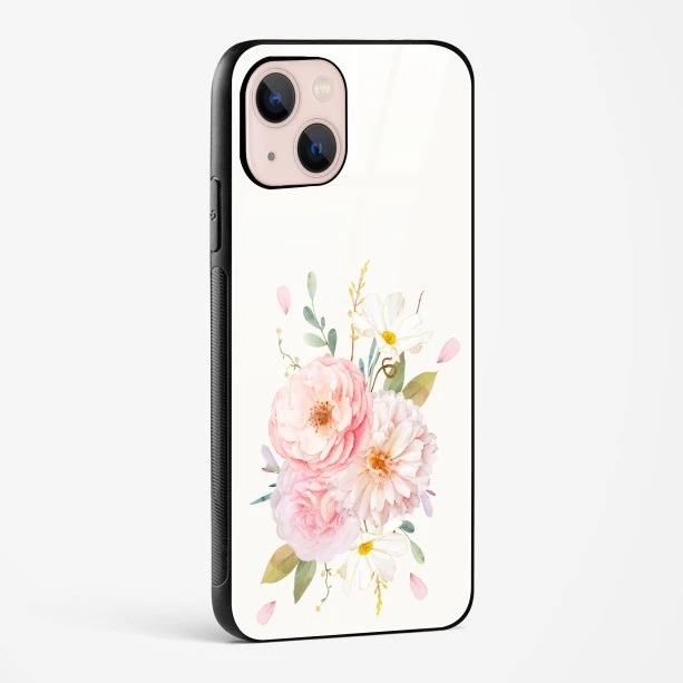 Flower Design Abstract 2 Glass Case Phone Cover For iPhone 14