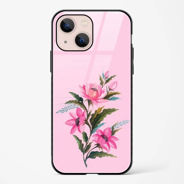 Flower Design Abstract 4 Glass Case Phone Cover For iPhone 15