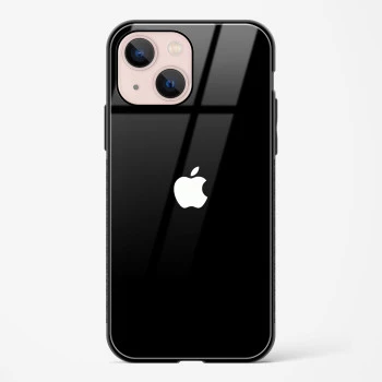 Rich Black Glossy Glass Case for iPhone 15