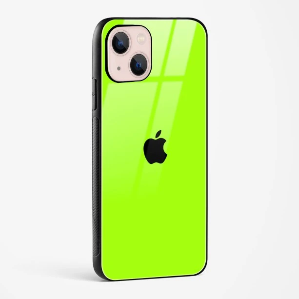 Neon Green Glass Case for iPhone 15