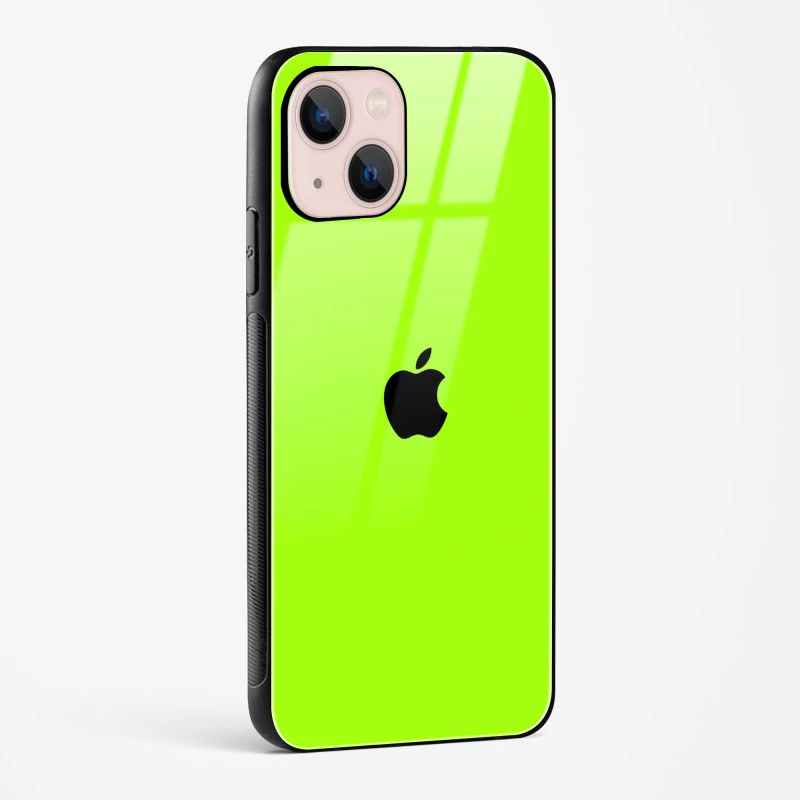 Neon Green Glass Case for iPhone 15