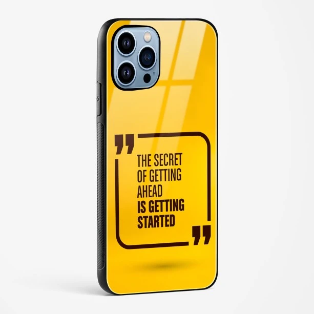 Get Started Glass Case Phone Cover For iPhone 15 Plus