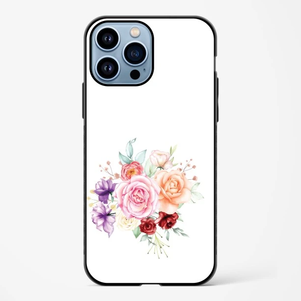 Flower Design Abstract 1 Glass Case Phone Cover For iPhone 15 Plus